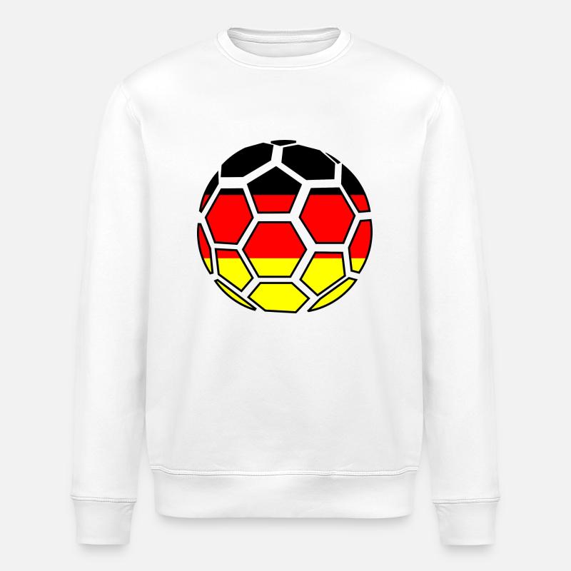 Fußball Deutschland - Stanley/Stella Unisex Bio-Sweatshirt ROLLER - Weiß