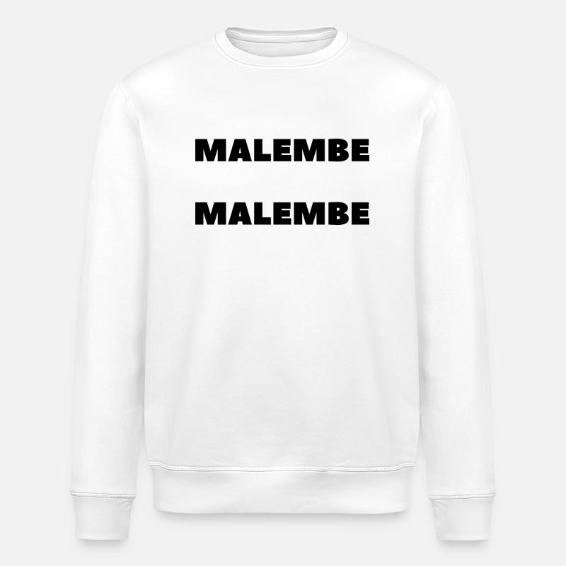 MALEMBE MALEMBE - Sweat bio ROLLER Stanley/Stella Unisexe - blanc