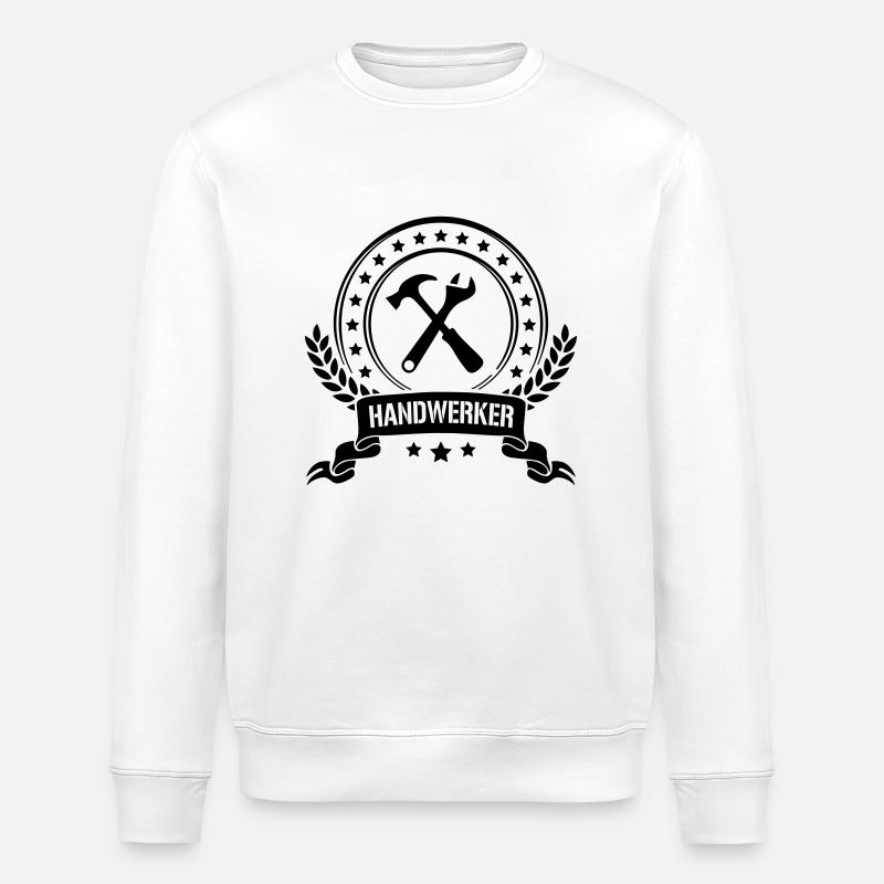 handwerker - Stanley/Stella Unisex Bio-Sweatshirt ROLLER - Weiß