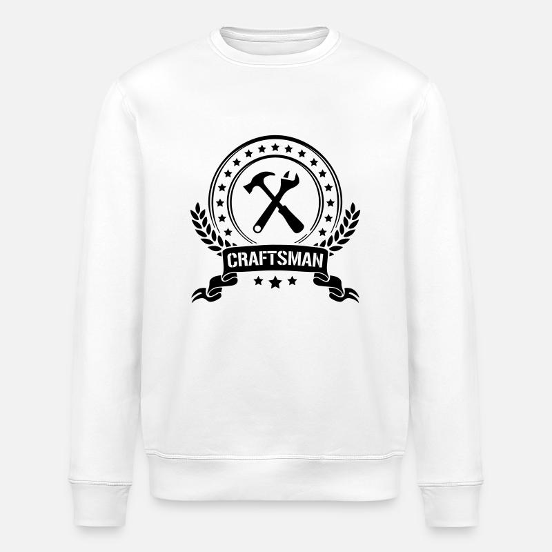 Craftsman - Stanley/Stella Unisex Bio-Sweatshirt ROLLER - Weiß