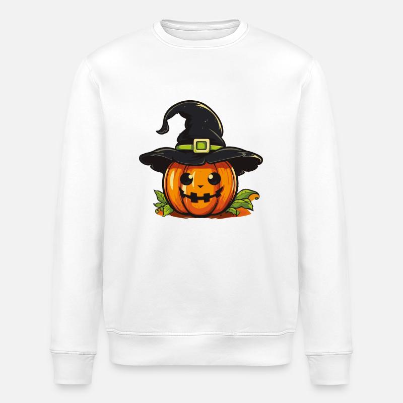 pumpkin - Stanley/Stella Unisex Bio-Sweatshirt ROLLER - Weiß