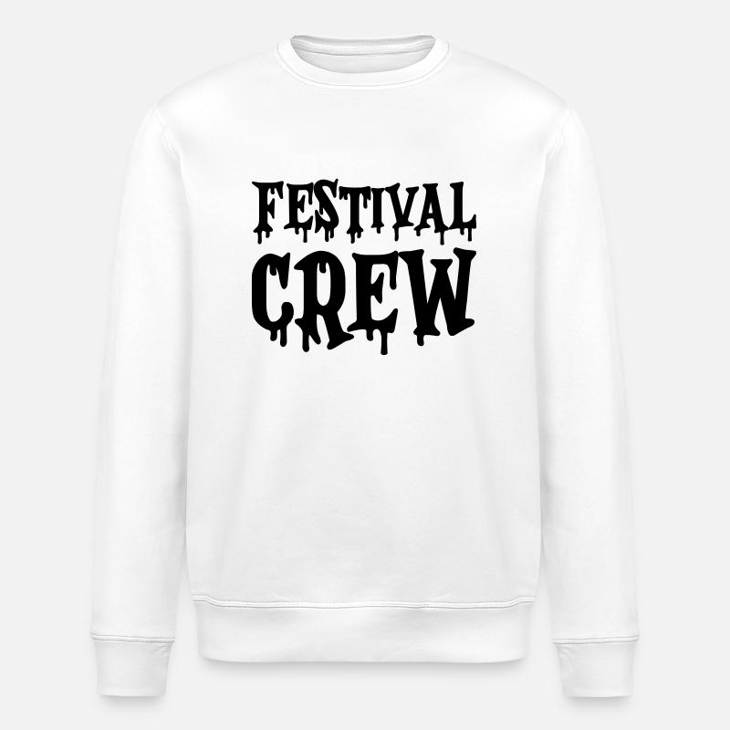 festival crew - Stanley/Stella Unisex Bio-Sweatshirt ROLLER - Weiß