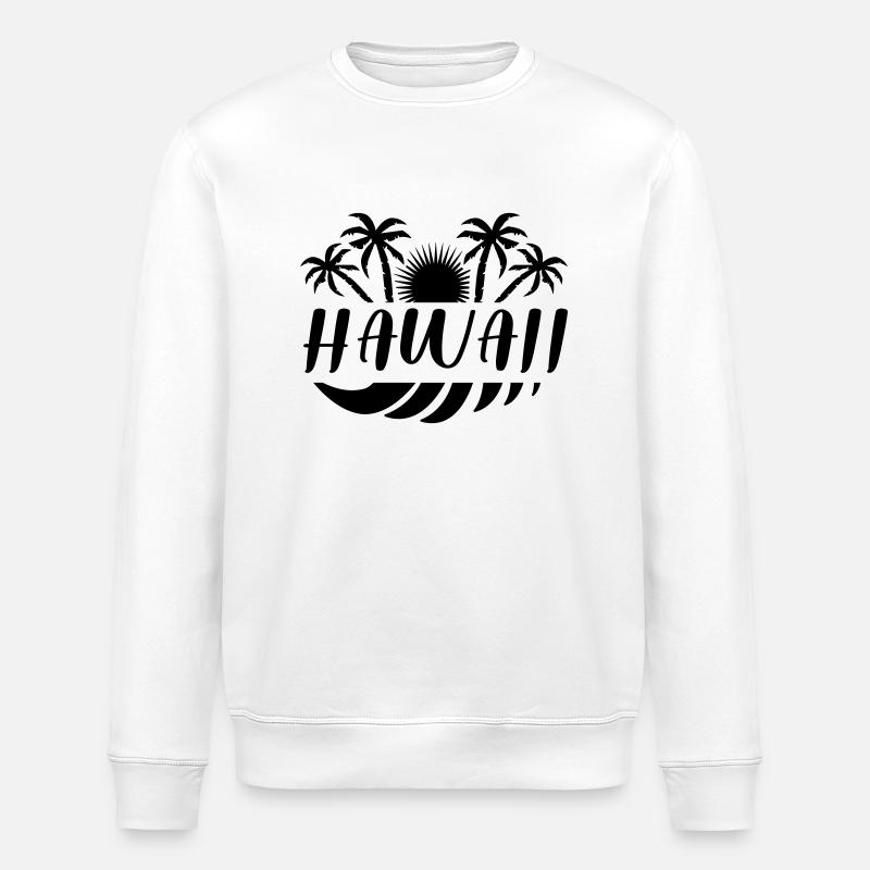 hawaii - Stanley/Stella Unisex Bio-Sweatshirt ROLLER - Weiß