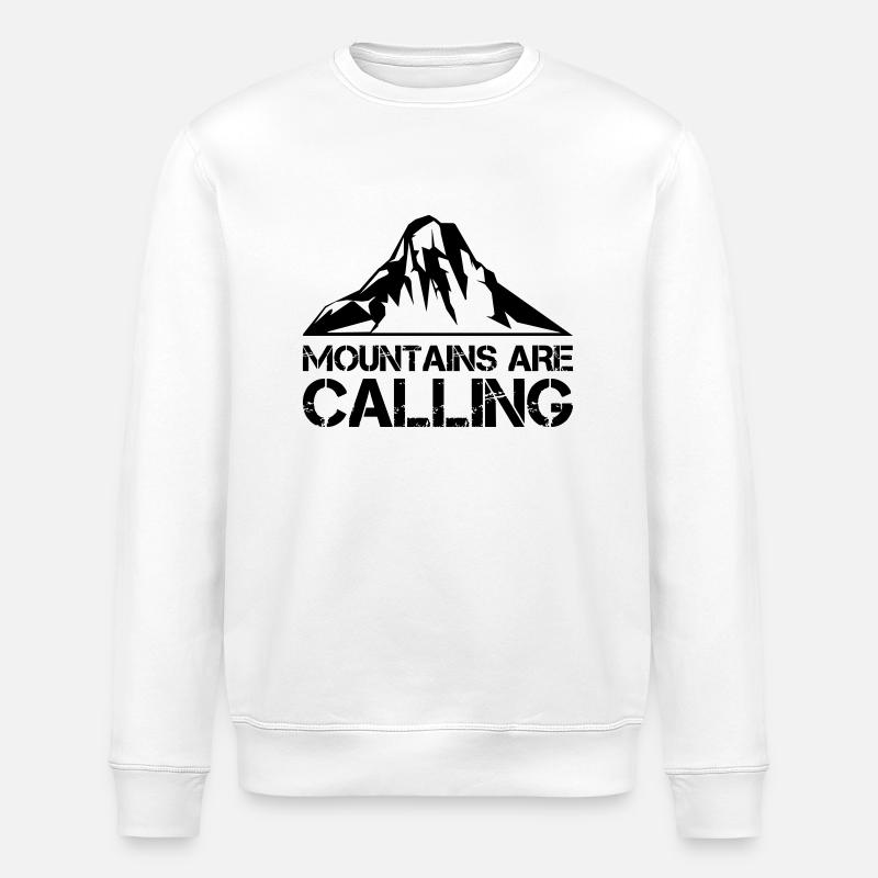 berge mountains - Stanley/Stella Unisex Bio-Sweatshirt ROLLER - Weiß
