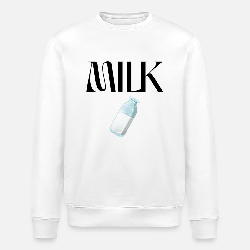 MILK - Stanley/Stella Unisex Bio-Sweatshirt ROLLER - Weiß