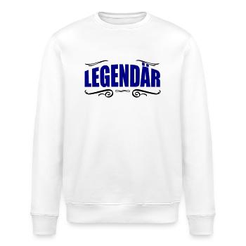 legendär - Stanley/Stella Unisex Bio-Sweatshirt ROLLER - Weiß - Vorne - Nik (191cm)