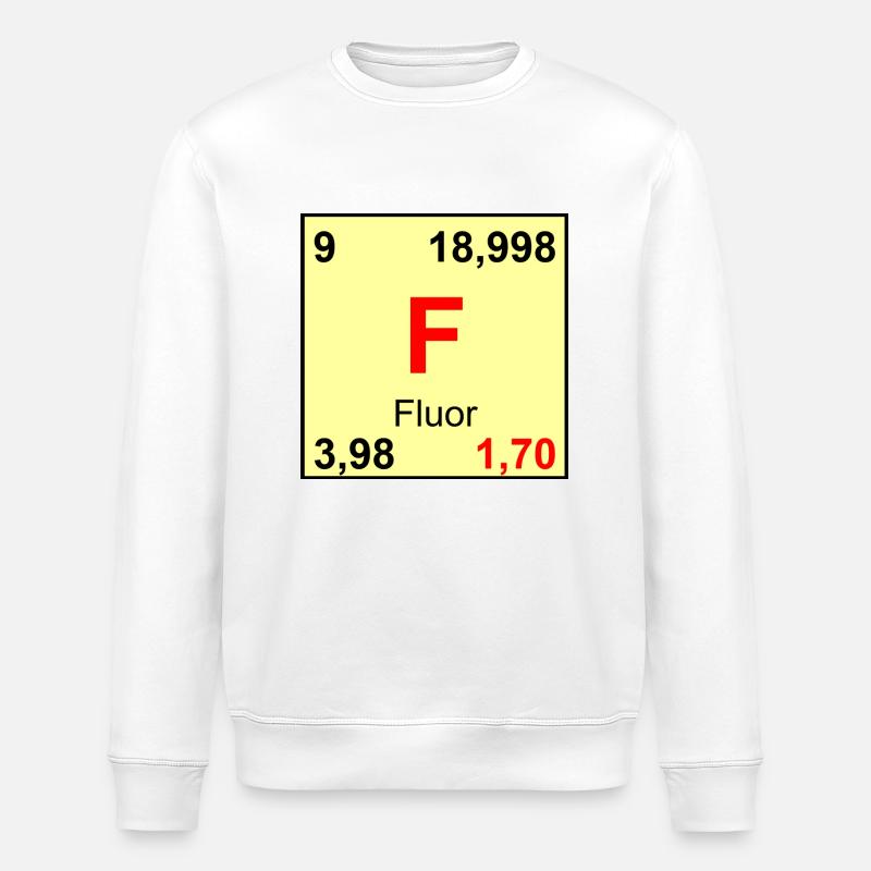 9 Flour - Stanley/Stella Unisex Bio-Sweatshirt ROLLER - Weiß