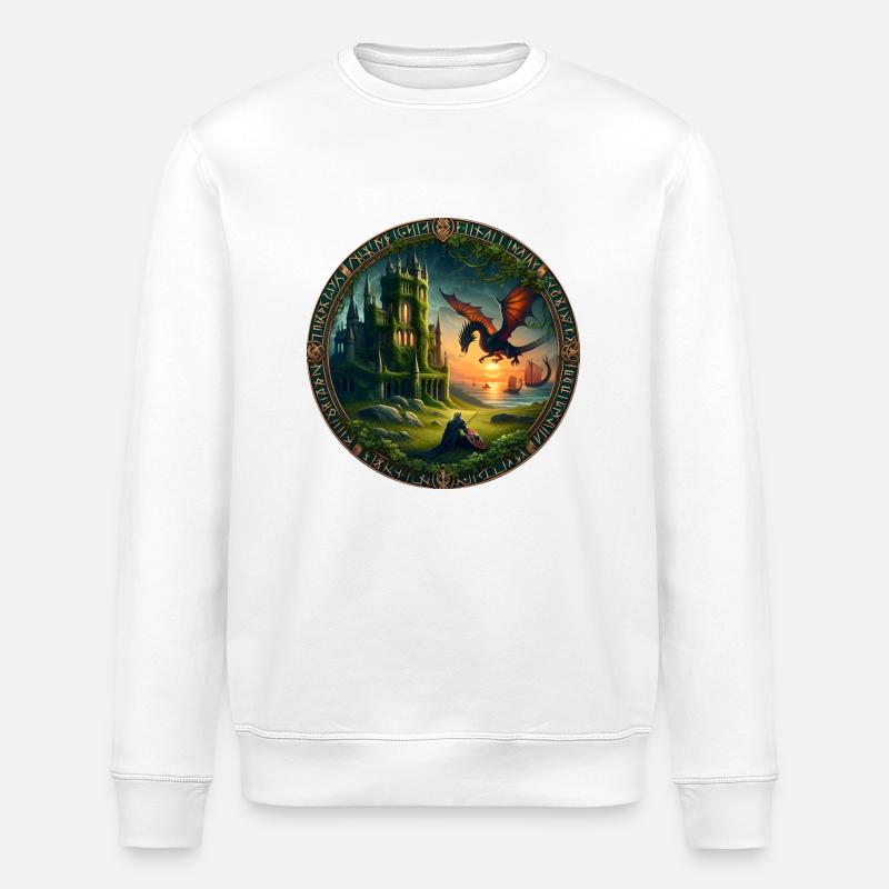Château du Dragon - Sweat bio ROLLER Stanley/Stella Unisexe - blanc