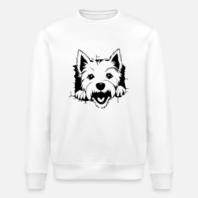 Terrier - Sweat bio ROLLER Stanley/Stella Unisexe - blanc
