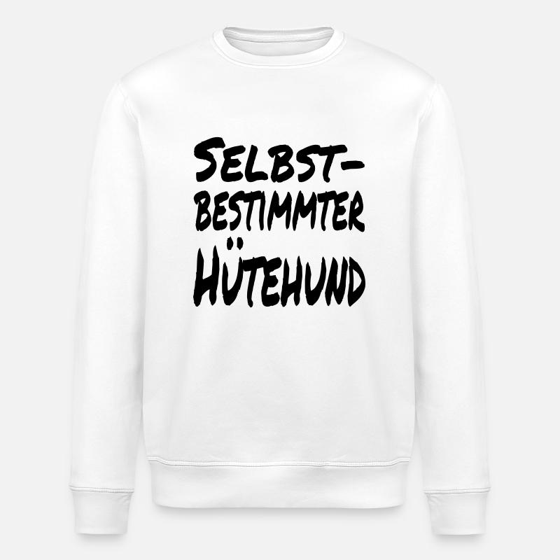selbstbestimmt - Stanley/Stella Unisex Bio-Sweatshirt ROLLER - Weiß