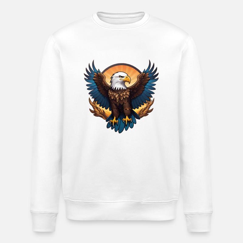 Adler - Stanley/Stella Unisex Bio-Sweatshirt ROLLER - Weiß