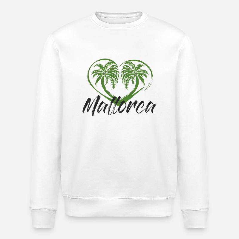 Mallorca Urlaub - Stanley/Stella Unisex Bio-Sweatshirt ROLLER - Weiß