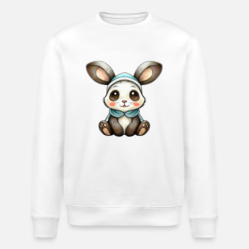 Little Rabbit - Stanley/Stella ROLLER Unisex Organic Sweatshirt - white