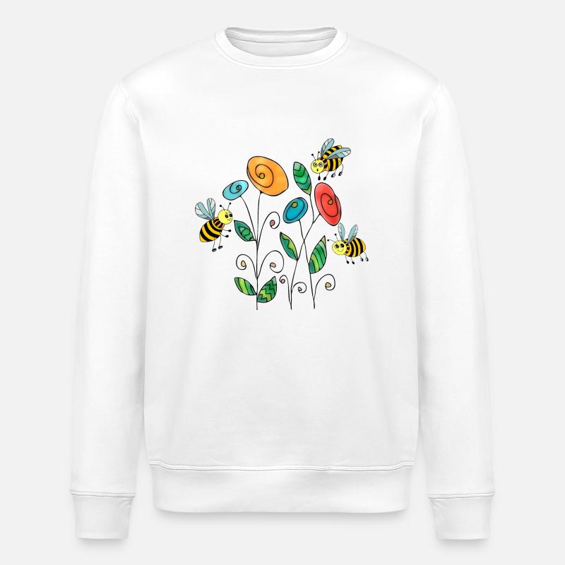 Insekten - Stanley/Stella Unisex Bio-Sweatshirt ROLLER - Weiß