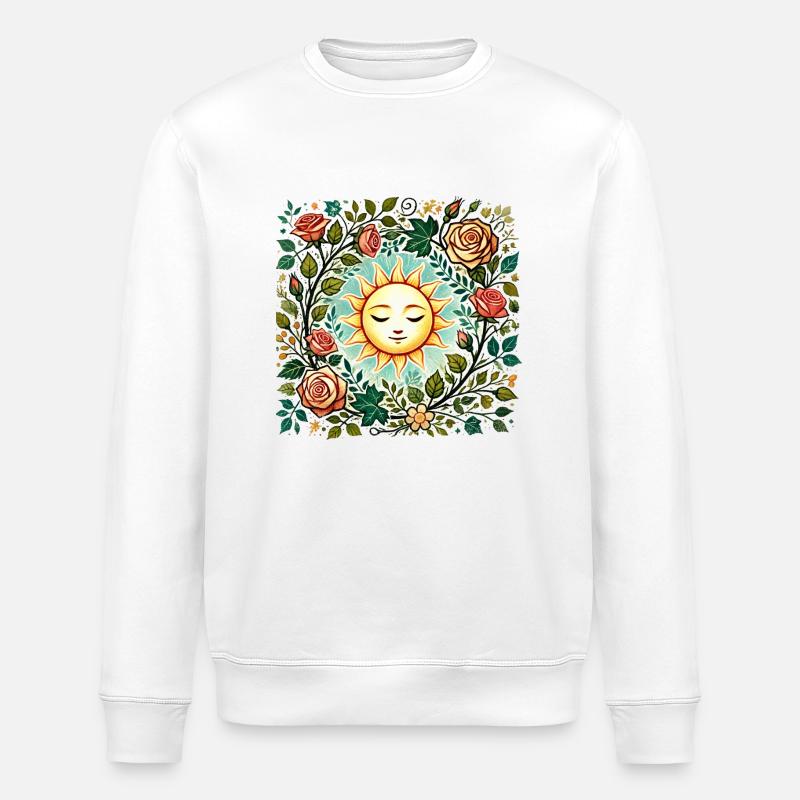 Rosen-Sonnenschein - Stanley/Stella Unisex Bio-Sweatshirt ROLLER - Weiß