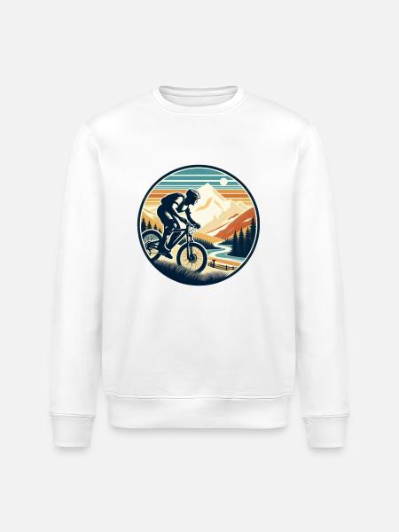 Mountainbiker - Stanley/Stella Unisex Bio-Sweatshirt ROLLER - Weiß