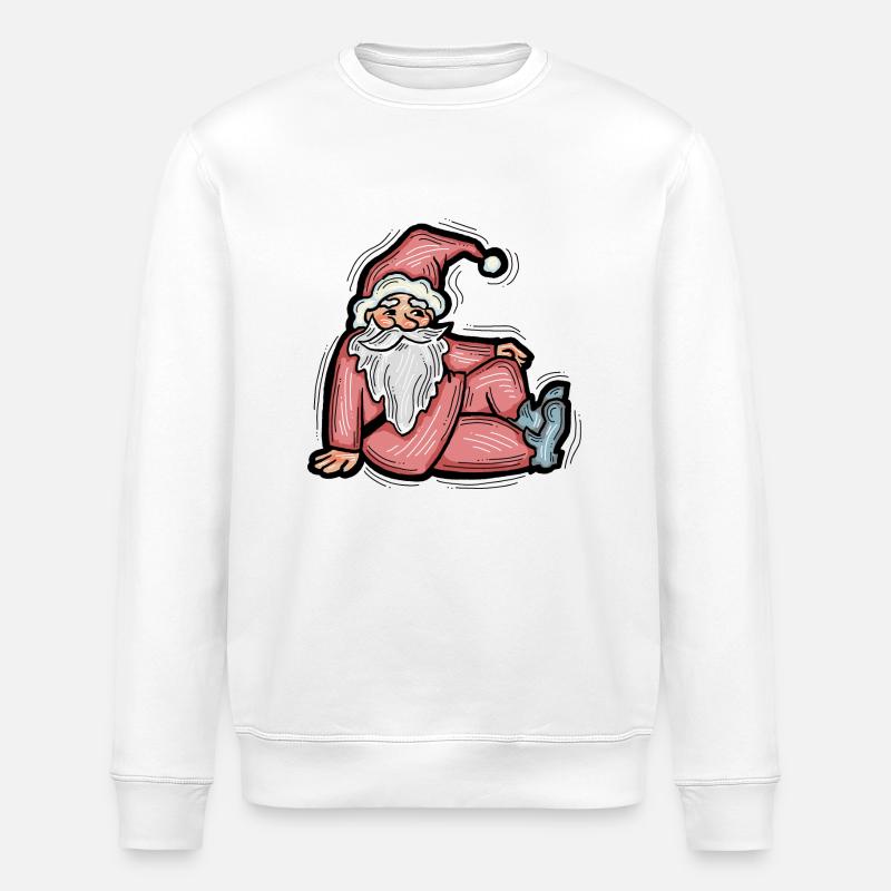 Père Noël - Sweat bio ROLLER Stanley/Stella Unisexe - blanc