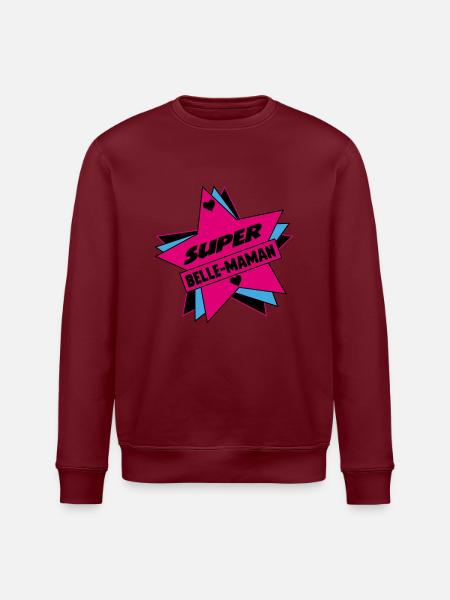 SUPER SCHÖNE MAMA - Stanley/Stella Unisex Bio-Sweatshirt ROLLER - Weiß