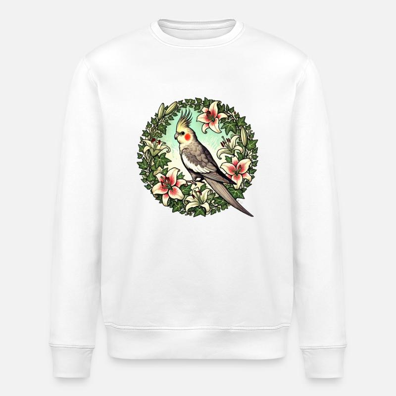 Calopsitte - Sweat bio ROLLER Stanley/Stella Unisexe - blanc