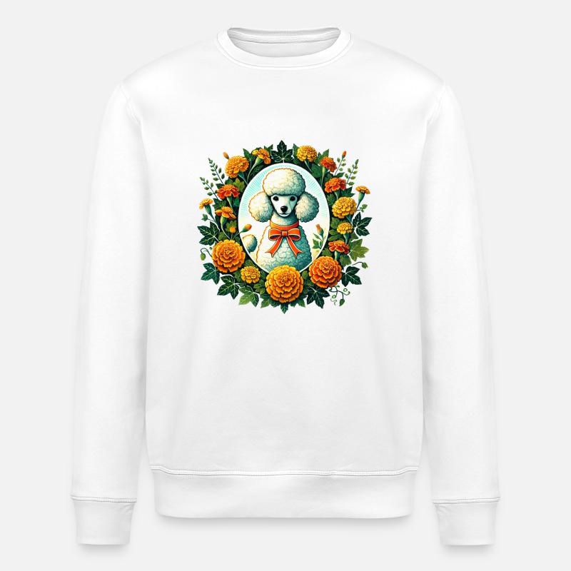 Pudel - Stanley/Stella Unisex Bio-Sweatshirt ROLLER - Weiß