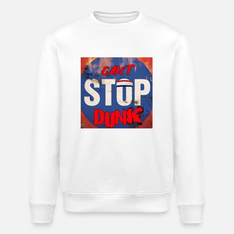 CAN'T STOP DUNK - Sweat bio ROLLER Stanley/Stella Unisexe - blanc