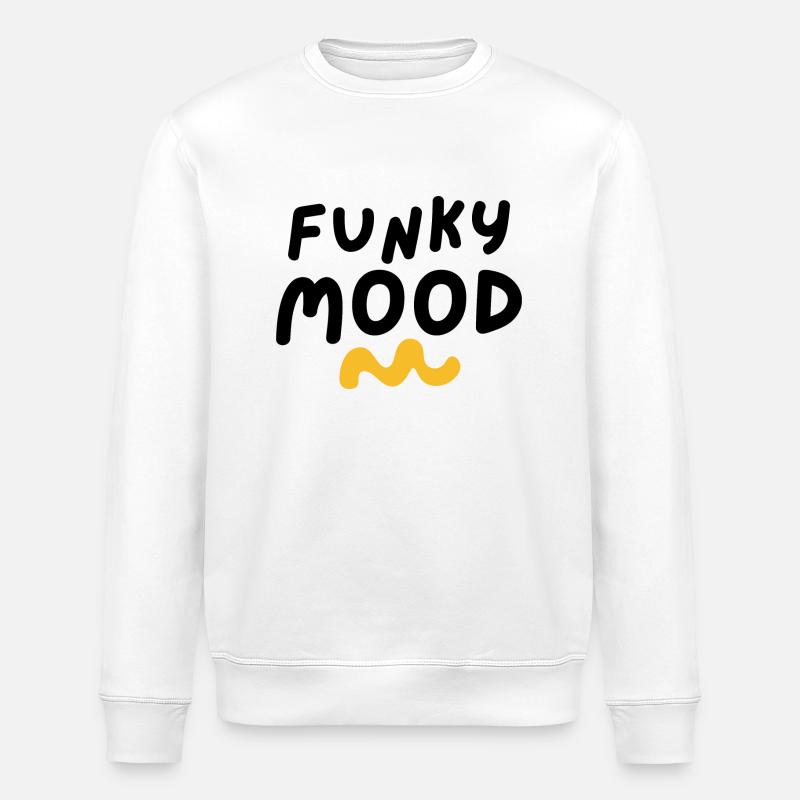 funky mood - Sweat bio ROLLER Stanley/Stella Unisexe - blanc