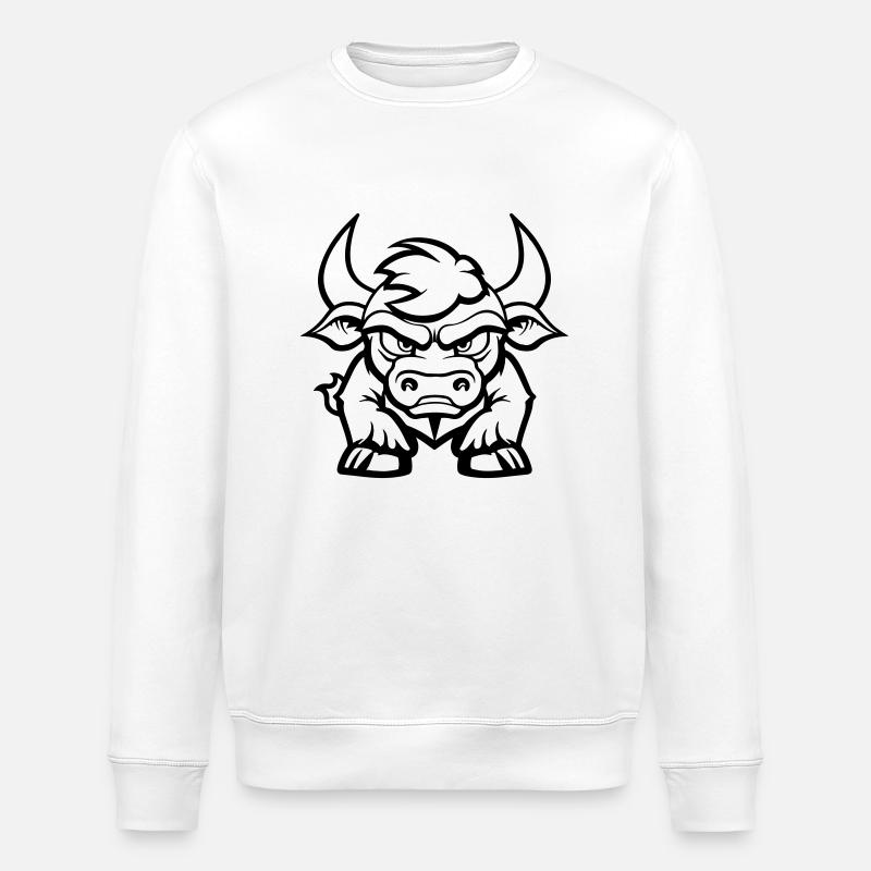 stier - Stanley/Stella Unisex Bio-Sweatshirt ROLLER - Weiß