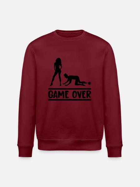 ehepaar game over - Stanley/Stella Unisex Bio-Sweatshirt ROLLER - Weiß