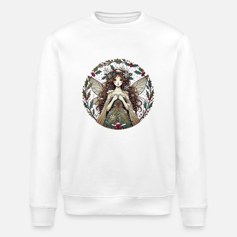 Fée de Noël - Sweat bio ROLLER Stanley/Stella Unisexe - blanc