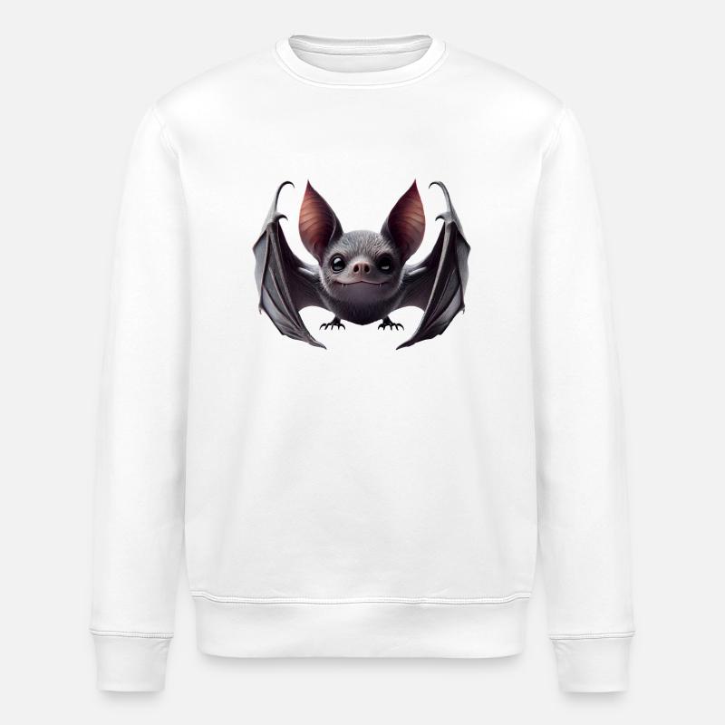 Chauve-souris 2 - Sweat bio ROLLER Stanley/Stella Unisexe - blanc