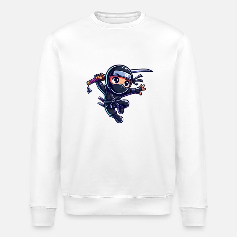 ninja - Stanley/Stella ROLLER Unisex Organic Sweatshirt - white