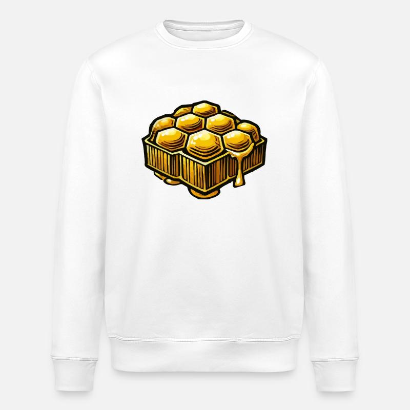 Honeycombs - Sweat bio ROLLER Stanley/Stella Unisexe - blanc