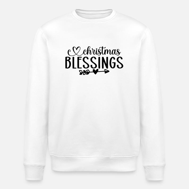 Bénédictions de Noël - Sweat bio ROLLER Stanley/Stella Unisexe - blanc