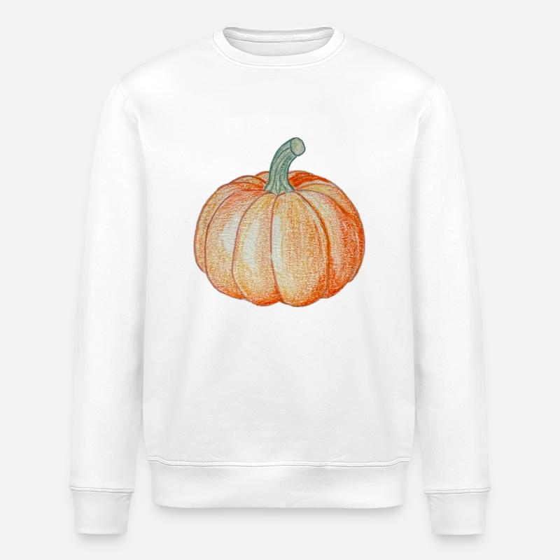 Kürbis - Stanley/Stella Unisex Bio-Sweatshirt ROLLER - Weiß