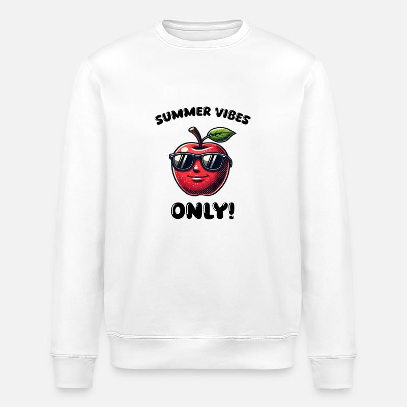 apfel cool - Stanley/Stella Unisex Bio-Sweatshirt ROLLER - Weiß