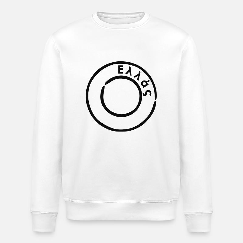 Grèce, Ellas, Hellas - Sweat bio ROLLER Stanley/Stella Unisexe - blanc