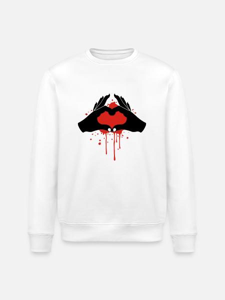 Love Hands - Stanley/Stella Unisex Bio-Sweatshirt ROLLER - Weiß