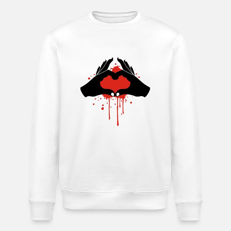 Love Hands - Stanley/Stella Unisex Bio-Sweatshirt ROLLER - Weiß