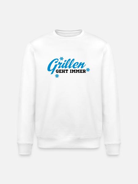 grillen - Stanley/Stella Unisex Bio-Sweatshirt ROLLER - Weiß