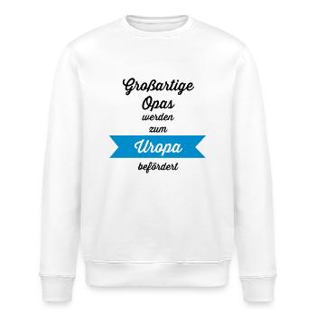 Großartige Opas - Stanley/Stella Unisex Bio-Sweatshirt ROLLER - Weiß - Vorne - Nik (191cm)
