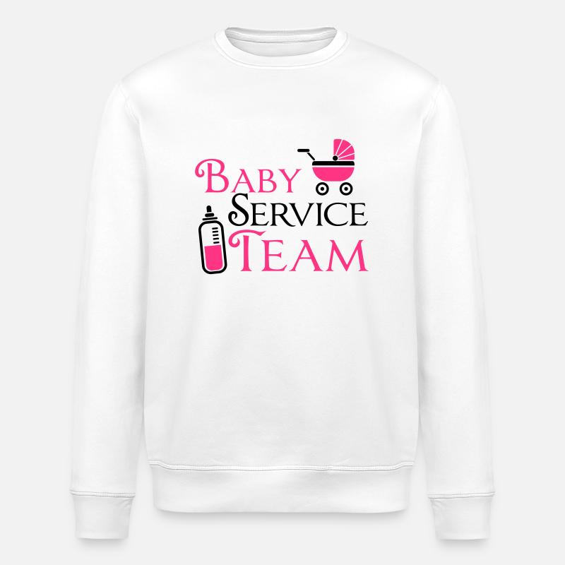Baby Service Team - Stanley/Stella Unisex Bio-Sweatshirt ROLLER - Weiß