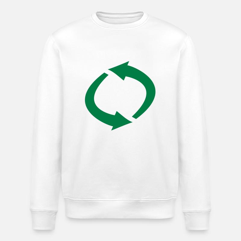 flèches - Sweat bio ROLLER Stanley/Stella Unisexe - blanc