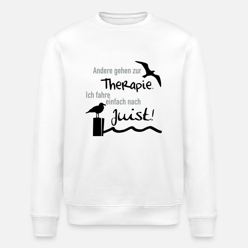 Therapie Juist - Stanley/Stella Unisex Bio-Sweatshirt ROLLER - Weiß