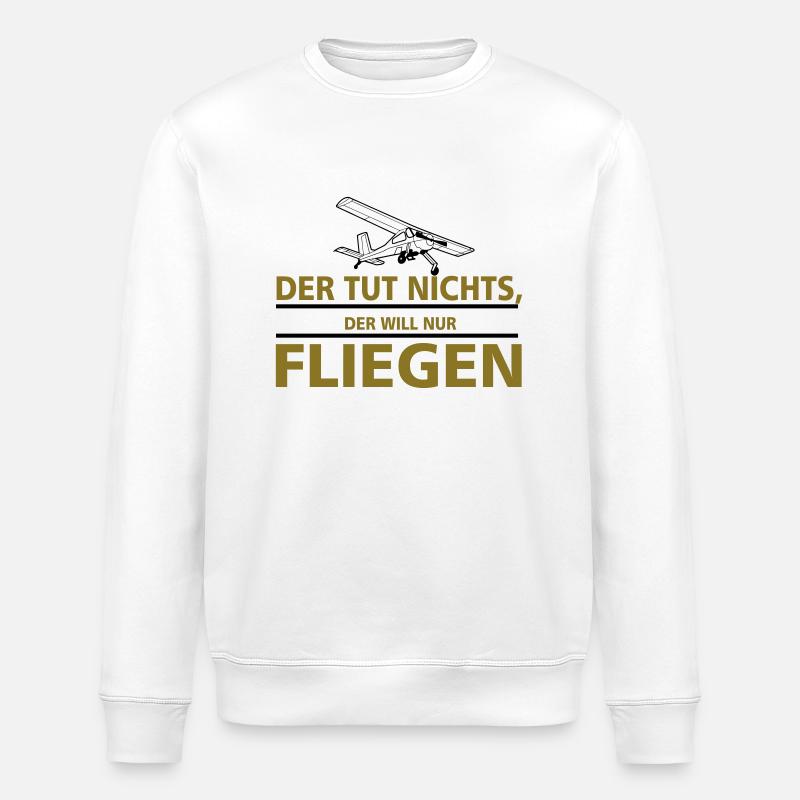 nurfliegen_wilga - Stanley/Stella Unisex Bio-Sweatshirt ROLLER - Weiß