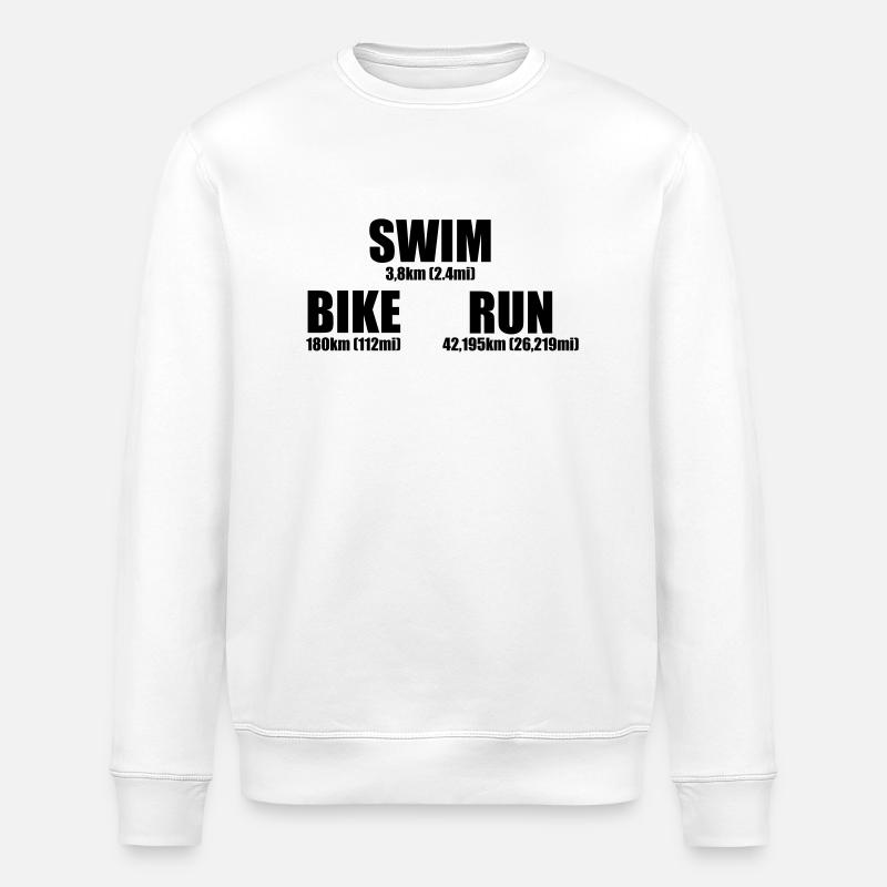 Triathlon Distance - Stanley/Stella Unisex Bio-Sweatshirt ROLLER - Weiß