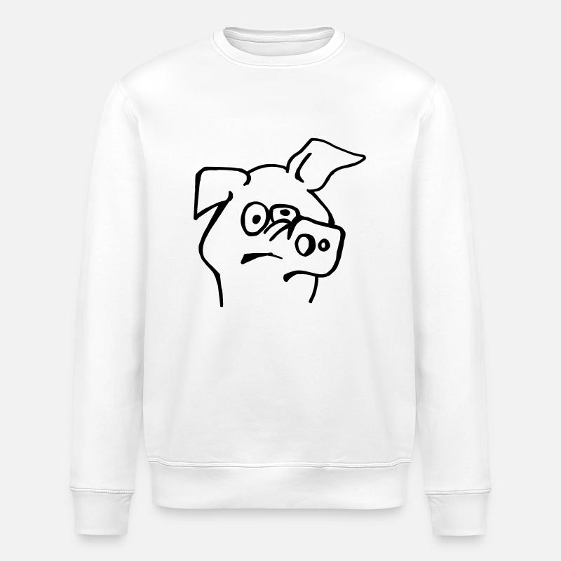 Blöde Sau - Stanley/Stella Unisex Bio-Sweatshirt ROLLER - Weiß