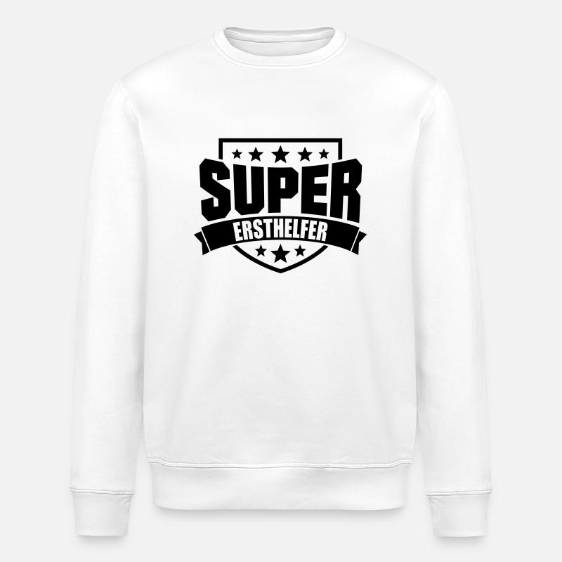 Super Ersthelfer - Stanley/Stella Unisex Bio-Sweatshirt ROLLER - Weiß