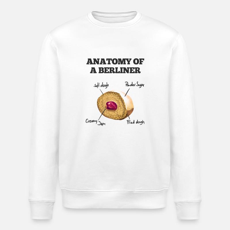 Berliner - Stanley/Stella Unisex Bio-Sweatshirt ROLLER - Weiß