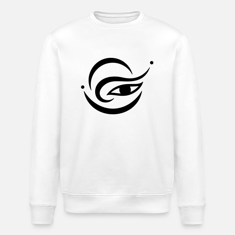 Œil-Harmonie 2 (monochrome) - Sweat bio ROLLER Stanley/Stella Unisexe - blanc