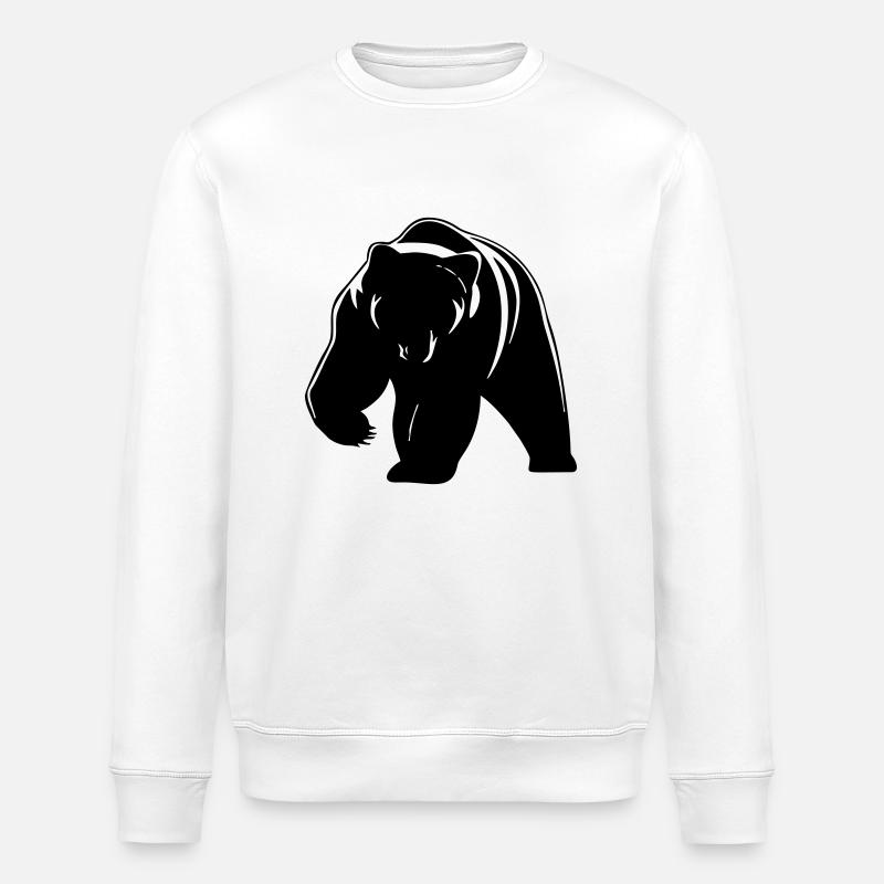 bär - Stanley/Stella Unisex Bio-Sweatshirt ROLLER - Weiß